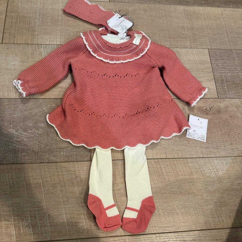 SHABBY CHIC BABY GIRLS OUTFIT 0-3 MONTHS NEW